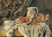 Paul Cezanne Still Life with Curtain France oil painting artist
